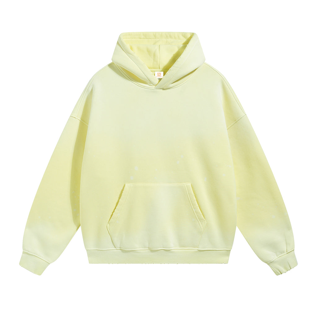 Oversized Hoodie 2026 New Style Streetwear Custom Puff Printing High Quality Waxing Printing Vintage Men's Hoodies & Sweatshirts
