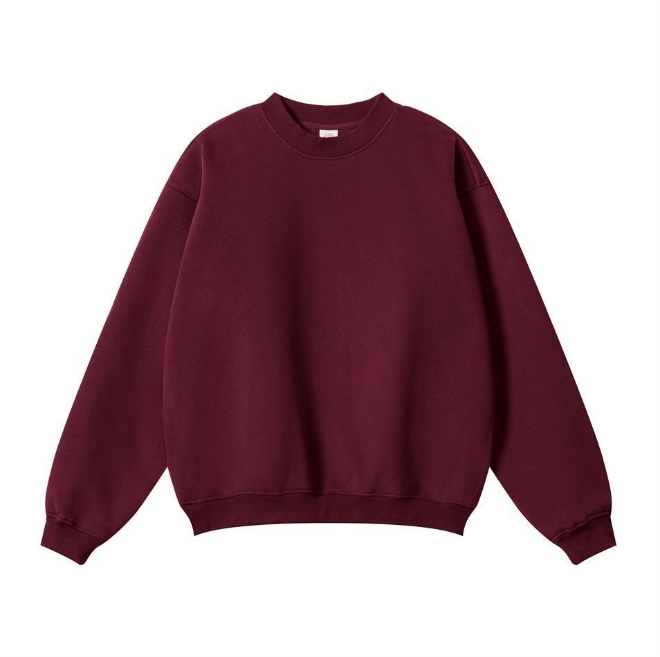 Hoodie Manufacturers Loose Fleece Pullover Sweater Unisex Customize Your Exclusive Design Vintage Fashion Crewneck Sweatshirt