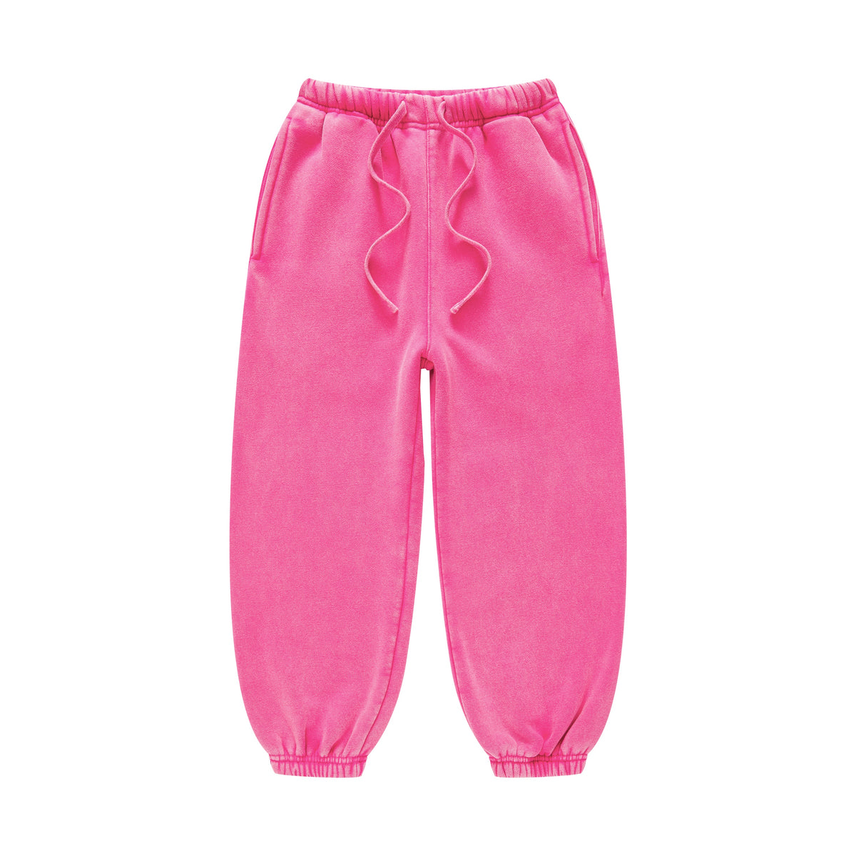 Sweatpants Wholesale Washed and Padded 100% Pure Cotton High Quality Children's Ankle Length Sweatpants Fall and Winter Style