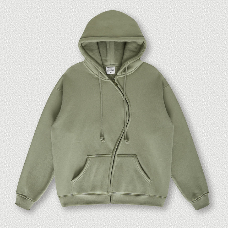Unisex Hoodies 7 Color S Shaped Zipper Hooded Sweatshirt Trendy American Loose Fit Brand t Shirt Oversized Vintage Style