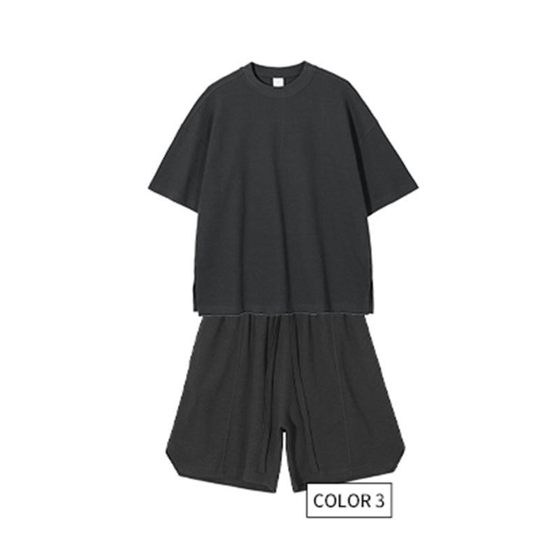 Loose High Quality t Shirt Set 2026 Summer New Design Streetwear Sublimation Unisex Wholesale Personalized T-shirts and Shorts