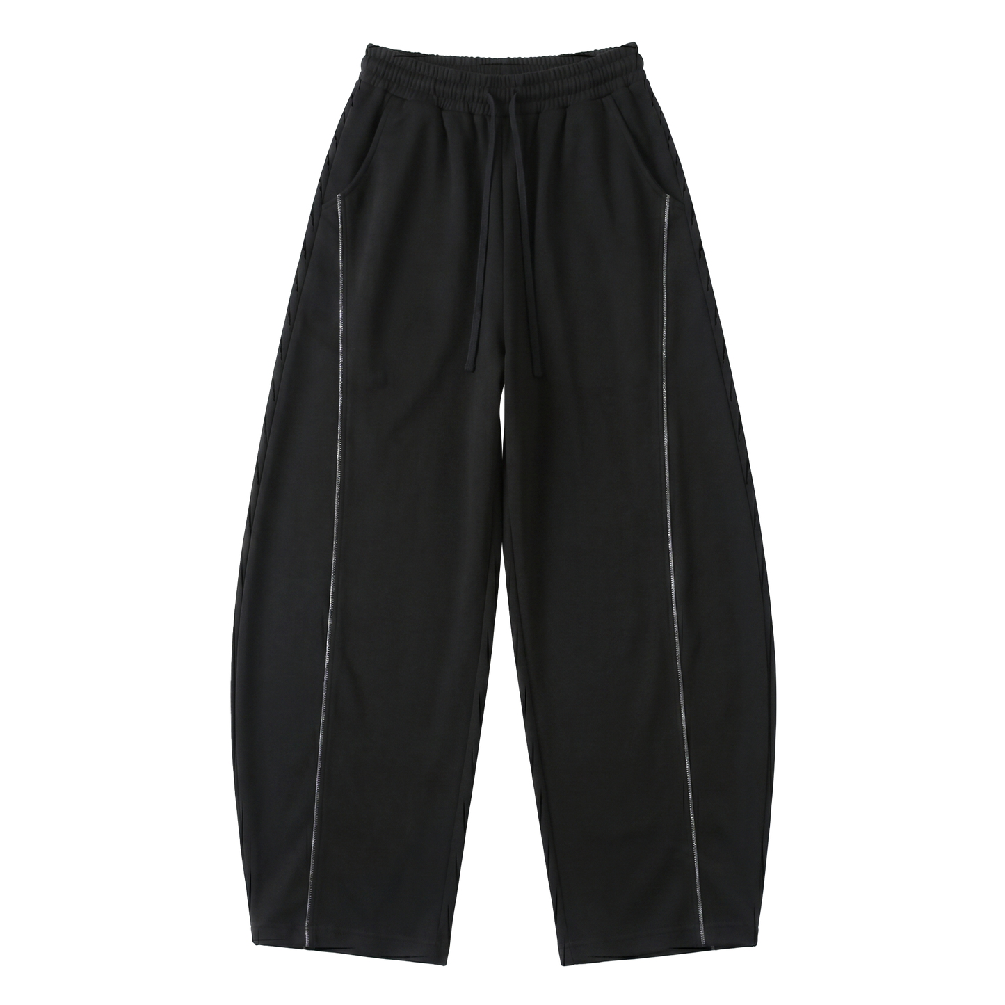 OEM High Quality Contrasting Color Bold Line Stitched Sporty Casual Men's Sweatpants Sabre Sweatpants Unisex American Style