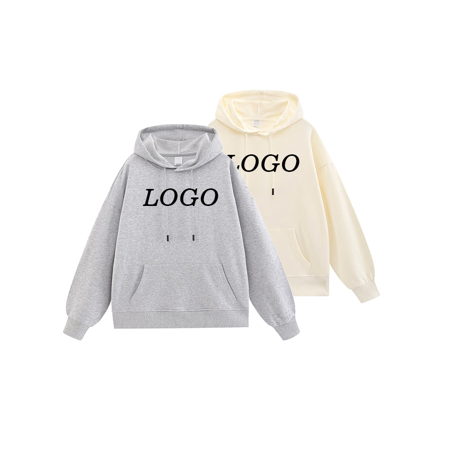 Hoodies Wholesale Sublimation Blank High Quality Streetwear Screen Printed Drop Shoulder Heavy Cotton Fashion Hoodie Unisex