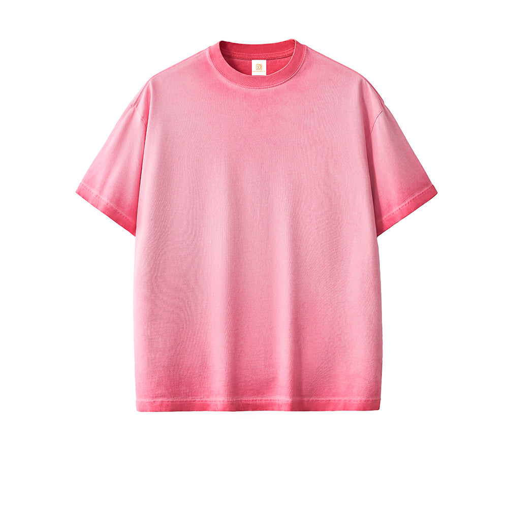 Customized t Shirts Streetwear Short Sleeve Vintage Heavyweight 100% Cotton Acid Wash High Quality Dtf Transfers for t Shirts
