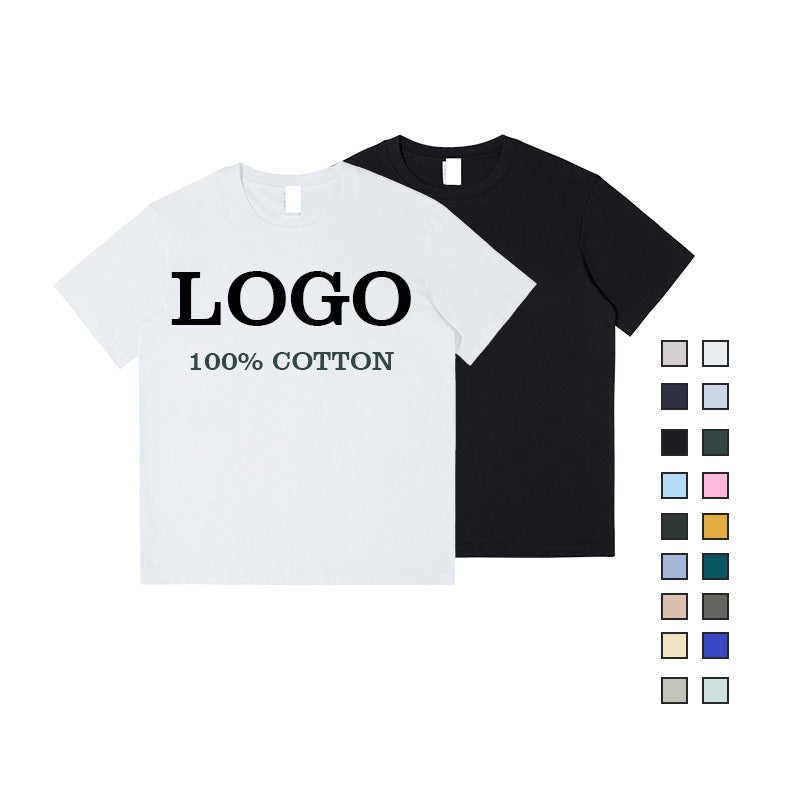 Customized t Shirts 100% Cotton Custom Multi Color High Quality O-neck  Blank Summer Streetwear Plain Tshirts for Printing