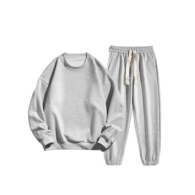 Oversized Streetwear Sweatpants and Hoodie Set Custom Distressed Embroidery High Quality Crewneck Wholesale Hoodies Suit