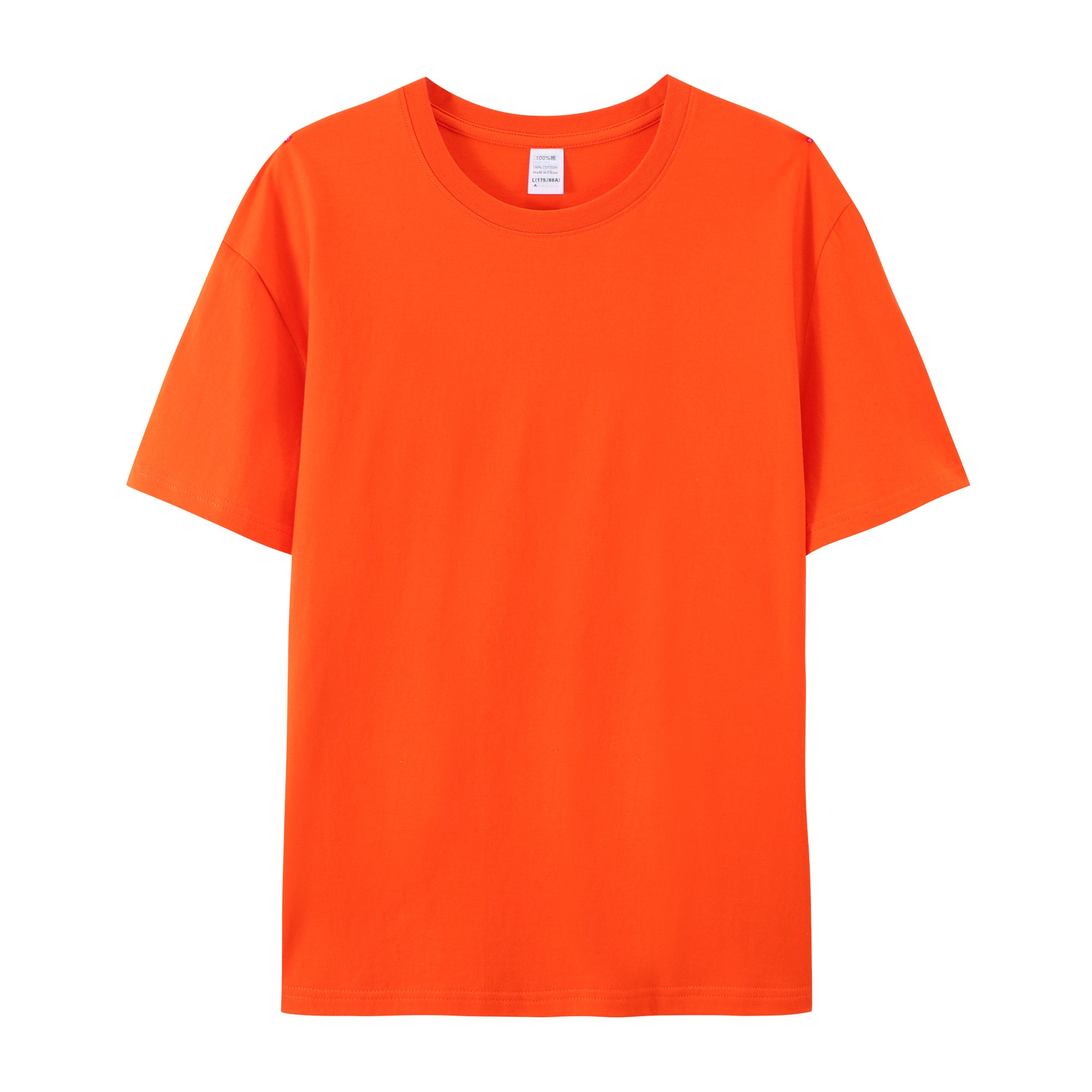 High Quality Multi Color T-shirts Blank Round Neck Pure Color Heavy Cotton Cusrtom logo Summer New Design Personalized T-shirt