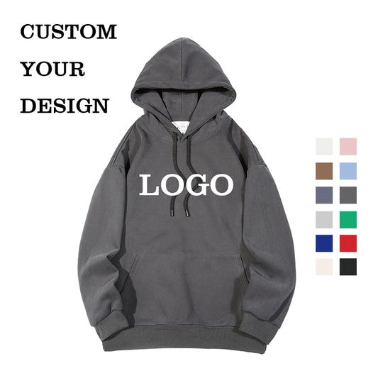Custom logo Hoodies High Quality Oversized Blank Drop Shoulder Multi Color Streetwear New Design Wholesale Fashion Hoodie