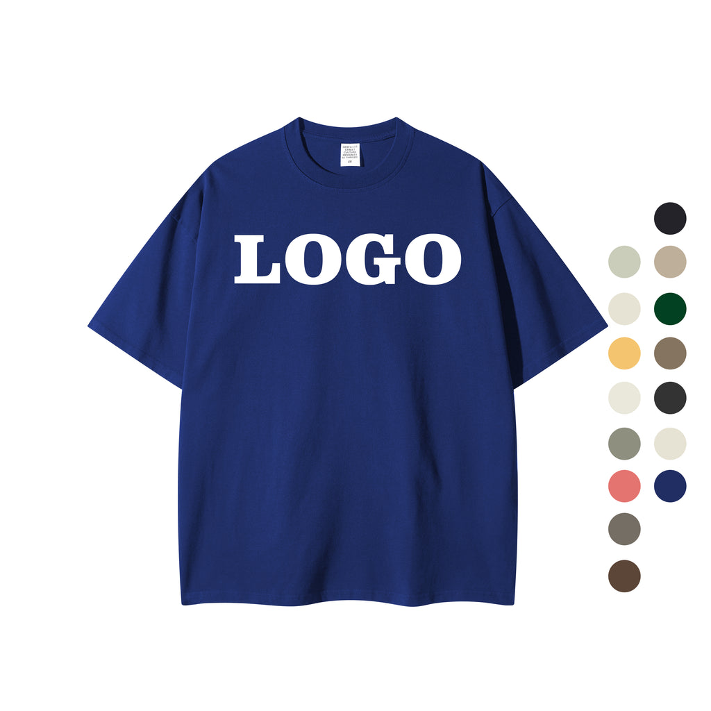 100% Cotton t Shirt Men's High Quality Muti Color O-neck Short Sleeve Custom logo Puff Printing Summer Personalized t Shirts