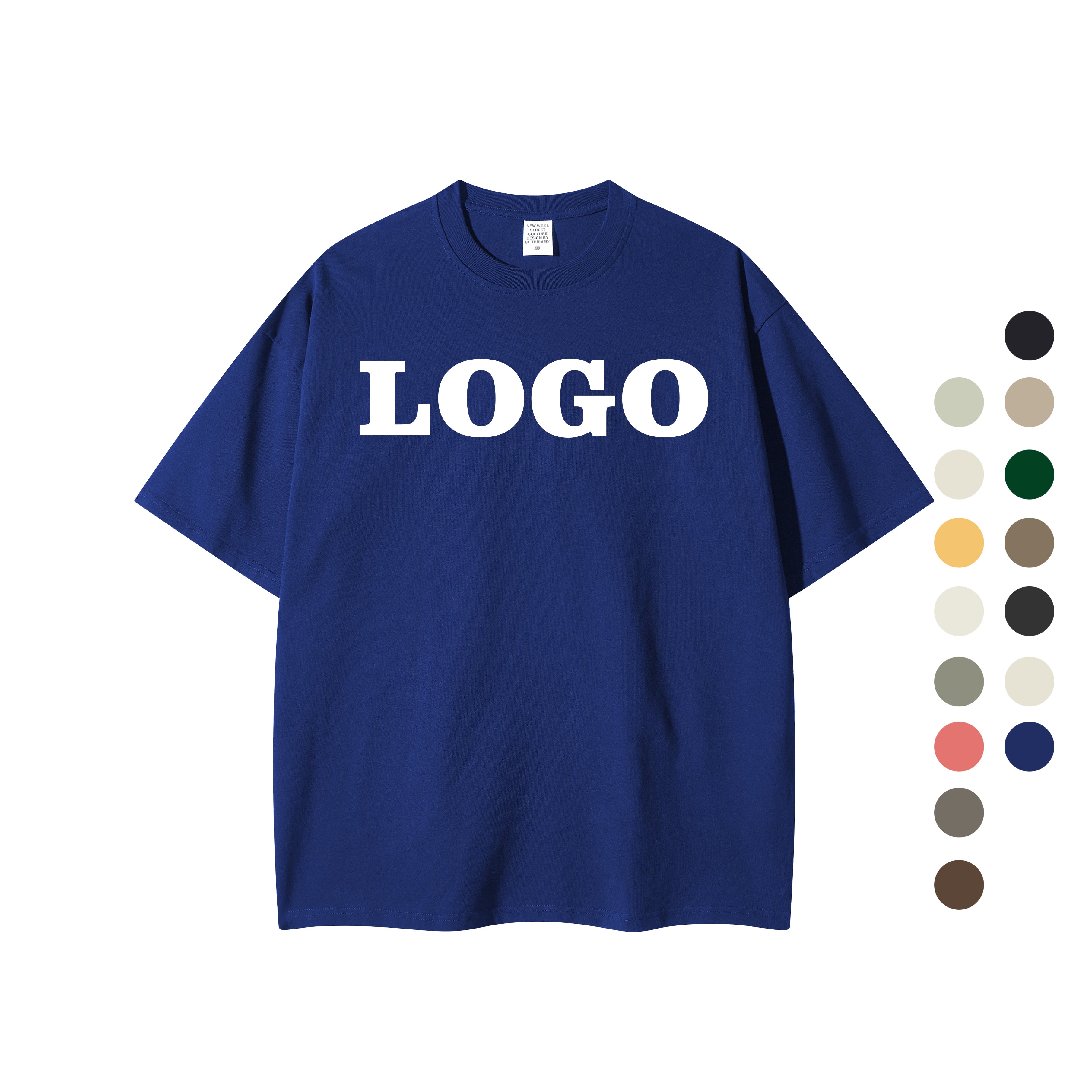 100% Cotton t Shirt Men's High Quality Muti Color O-neck Short Sleeve Custom logo Puff Printing Summer Personalized t Shirts