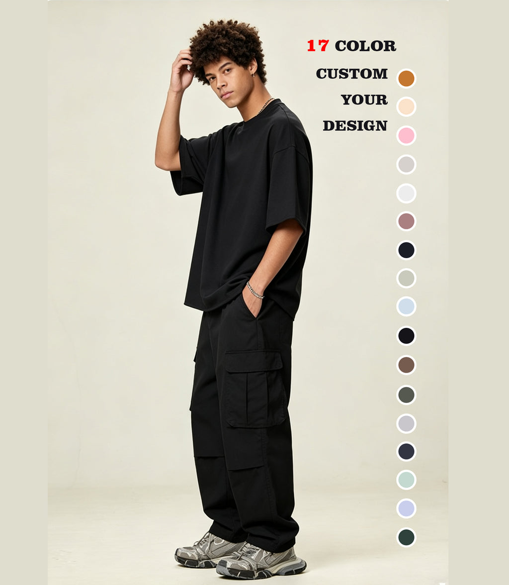 Oversized Summer New Design Tshirt Streetwear Custom High Quality Drop Shoulder t Shirt 100% Cotton Dtf Transfers for t Shirts