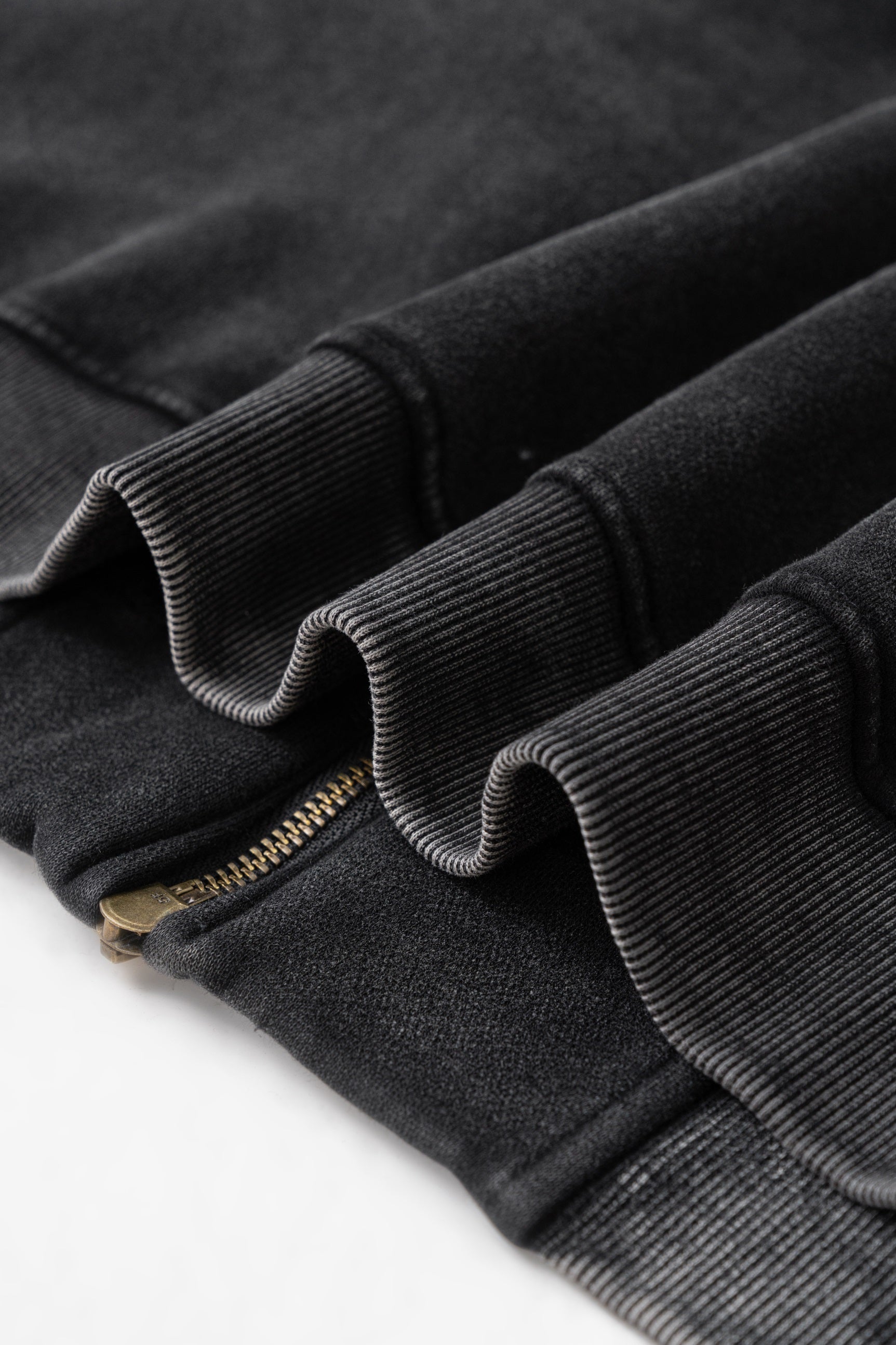 Manufacturer Hoodies Custom Puff Print High Quality Stand Colllar Heavy Weight Vintage Thick Zip up Hoodie