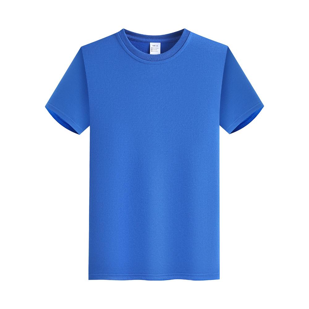 Wholesale Regular Fit Custom Terry Round Neck Puff Printing Polyester and Cotton Unisex Men Tshirts High Quality