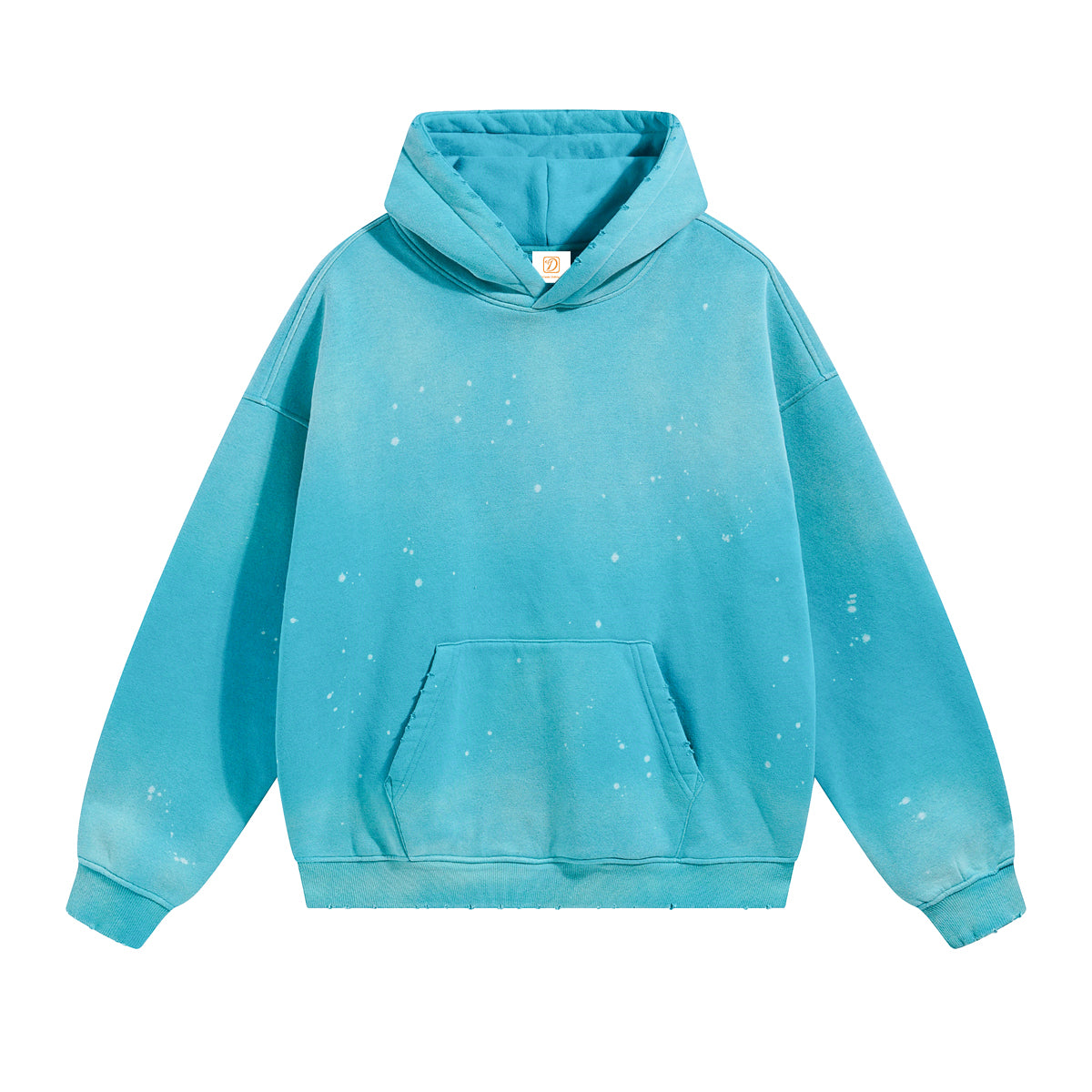 Hoodies Simples Wash Out Ink Dyeing Water Washing Fading Edge Grinding Hooded Fleece Lined Hoodie Plain Hoodies for Printinga