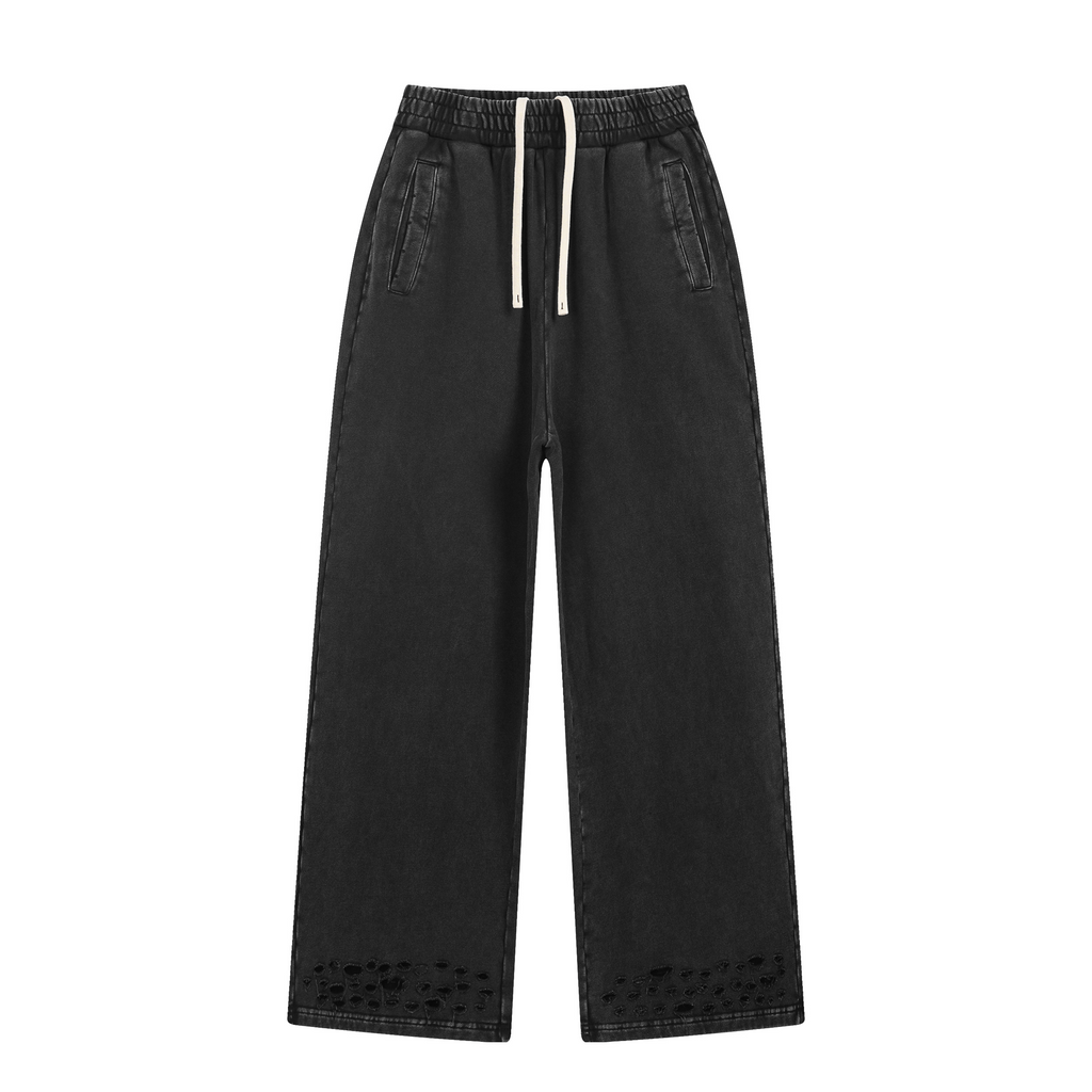 Wholesale Loose Heavy Cotton Sweatpants High Quality Streetwear Custom Puff Printing Fashion Design Sport Blank New Style Pants