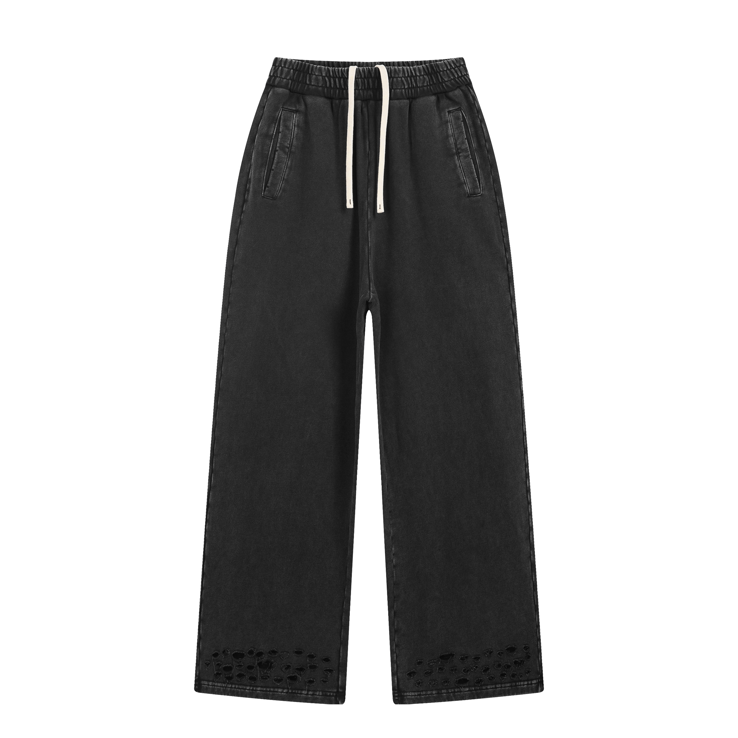 Wholesale Loose Heavy Cotton Sweatpants High Quality Streetwear Custom Puff Printing Fashion Design Sport Blank New Style Pants