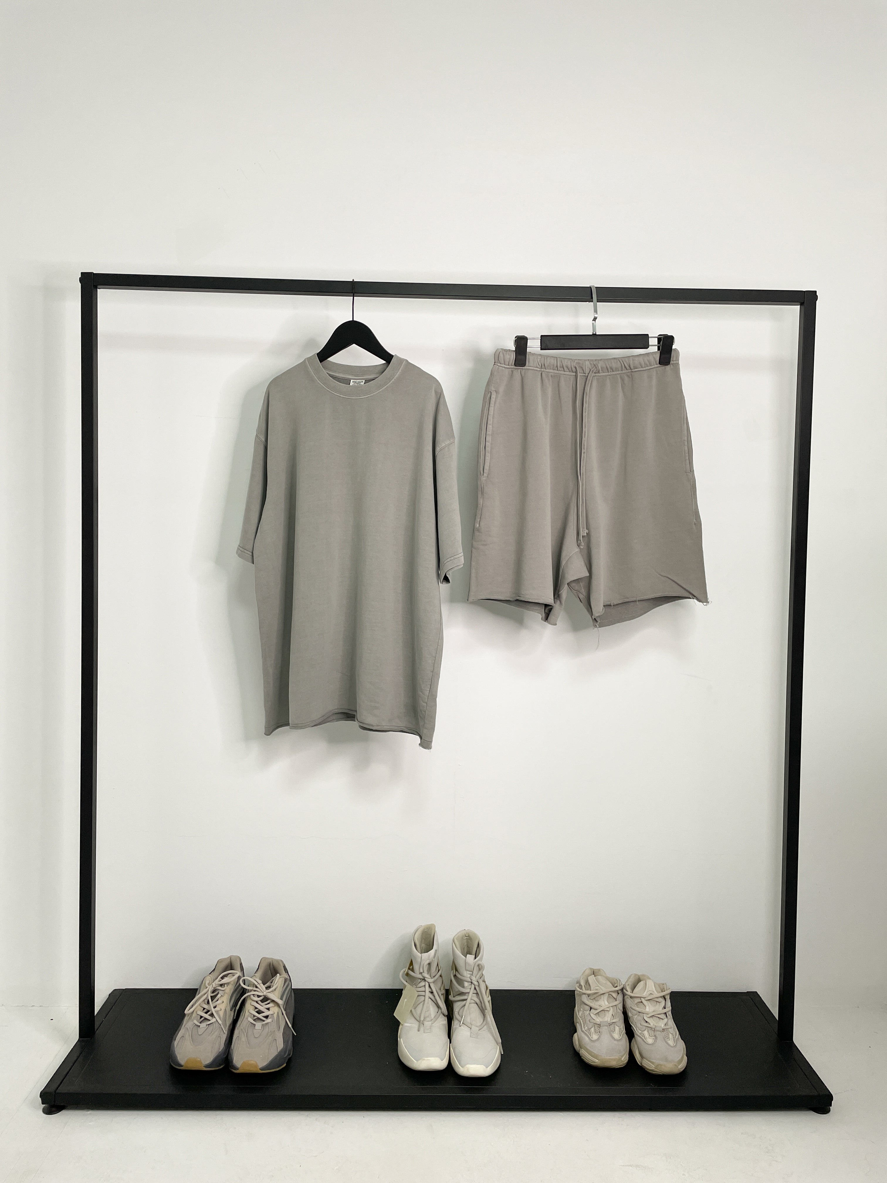 Oversize Washed Short Sleeve Blank Sublimation Streetwear High Quality Round Collar Heavy Cotton Plain Tshirts for Printing