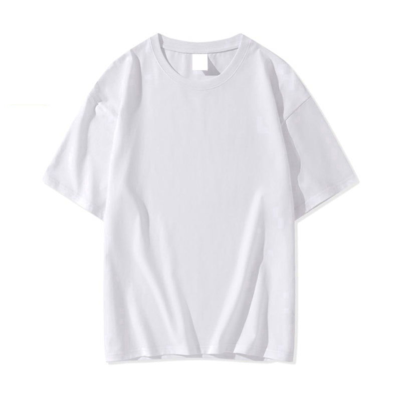 14 Color Cotton Short Sleeved T-shirt with Loose Shoulder Design Wholesale Plain Tshirts for Printing Simples Personalized