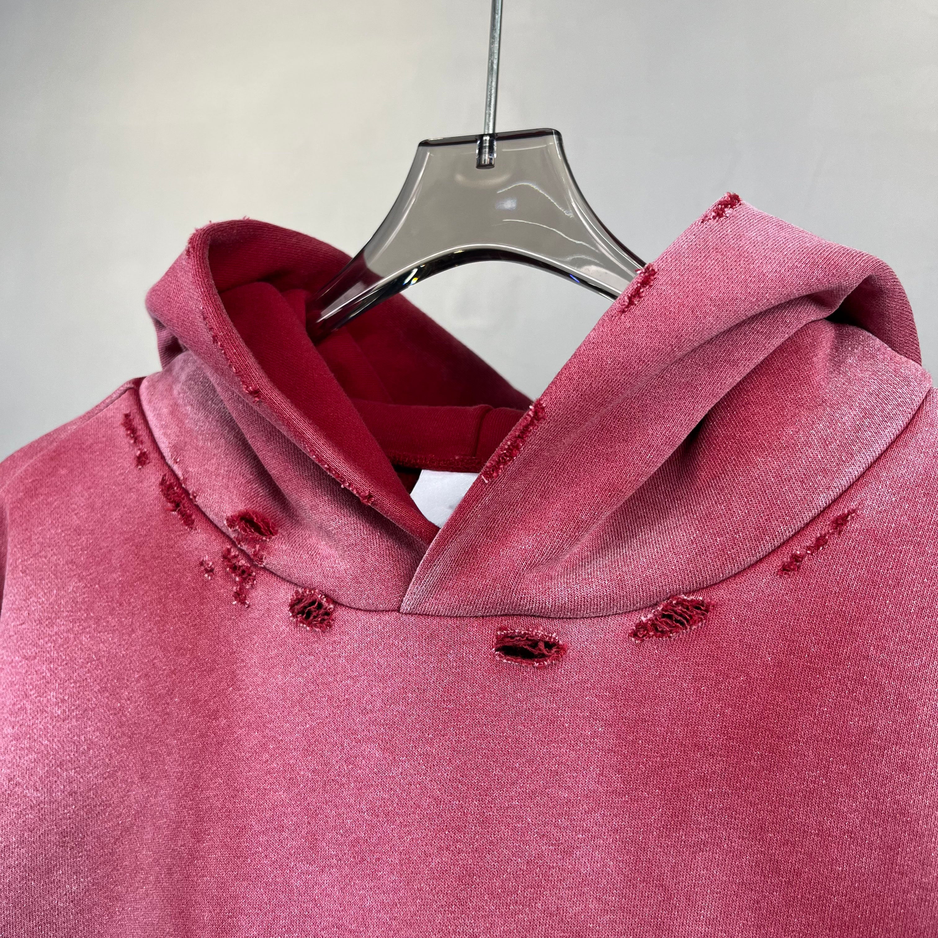 Hoodie Manufacturers High Quality Heavyweight Acid Wash Vintage Broken Tie Dye Plain Hoodies in Bulk Hoodies & Sweatshirts