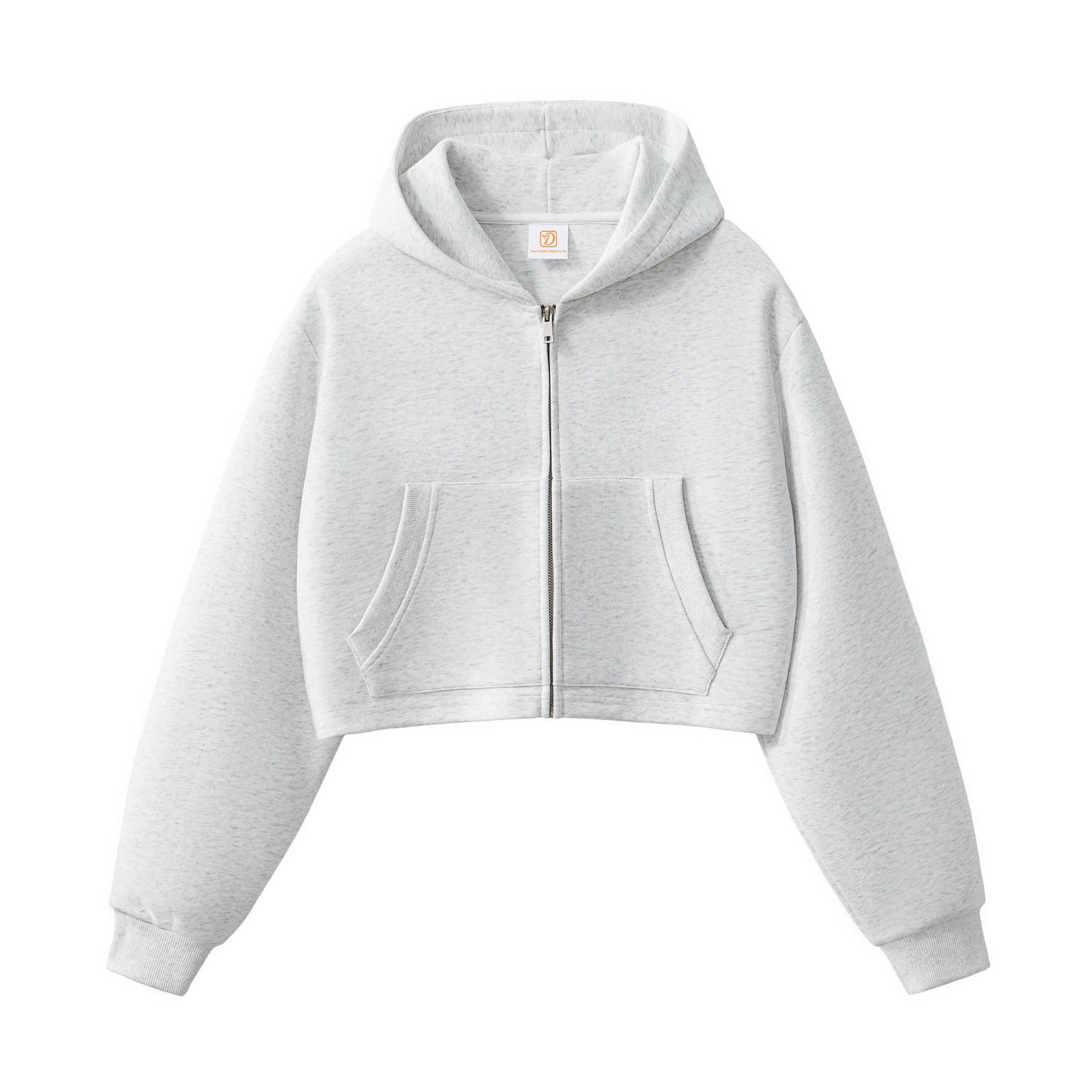 Manufacturer Hoodies Top Quality Crop Top Custom Zip up Sport Heavyweight Streetwear Fashion Drop Shoulder Wholesale Hoodies