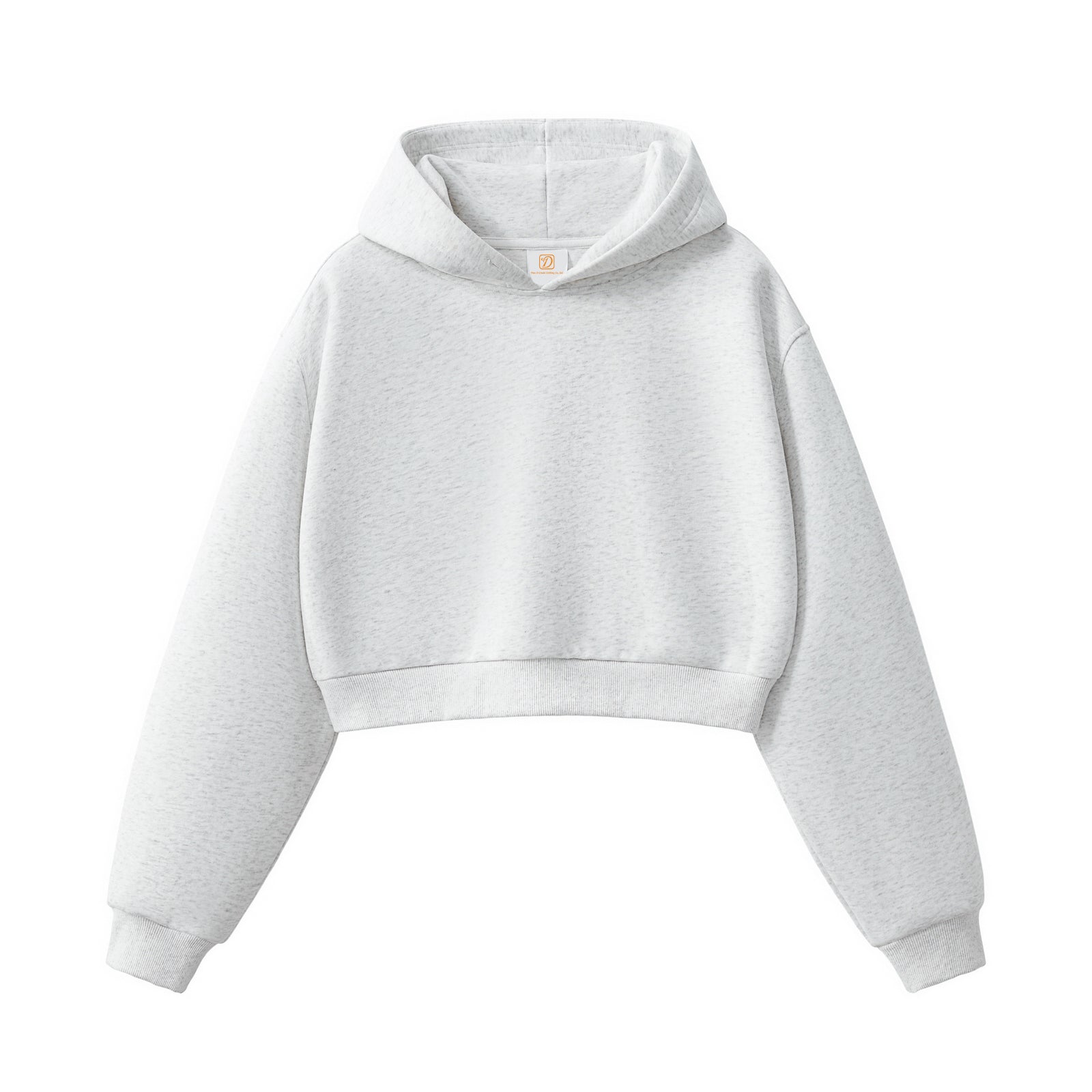 Women's Hoodies Crop Top Short Style Fashion Streetwear High Quality Sport Custom Puff Printing Distressed Embroidery Hoodie