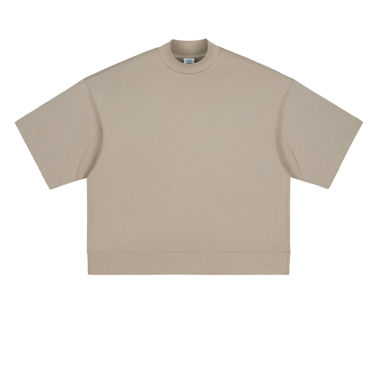Men's T-shirts Boxy Heavyweight High Collar Custom Drop Shoulder New Design Short Sleeve Summer High Quality Streetwear T-shirts