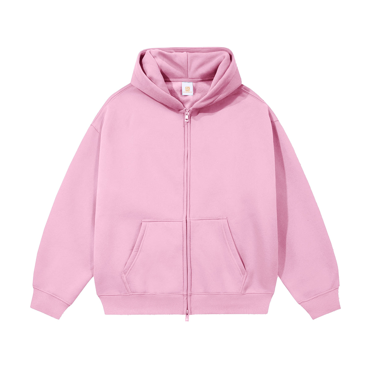 Unisex High Quality Streetwear the Pullover with a Fleece Lining and Double Oversized Headed Zipper Is Available in Samples