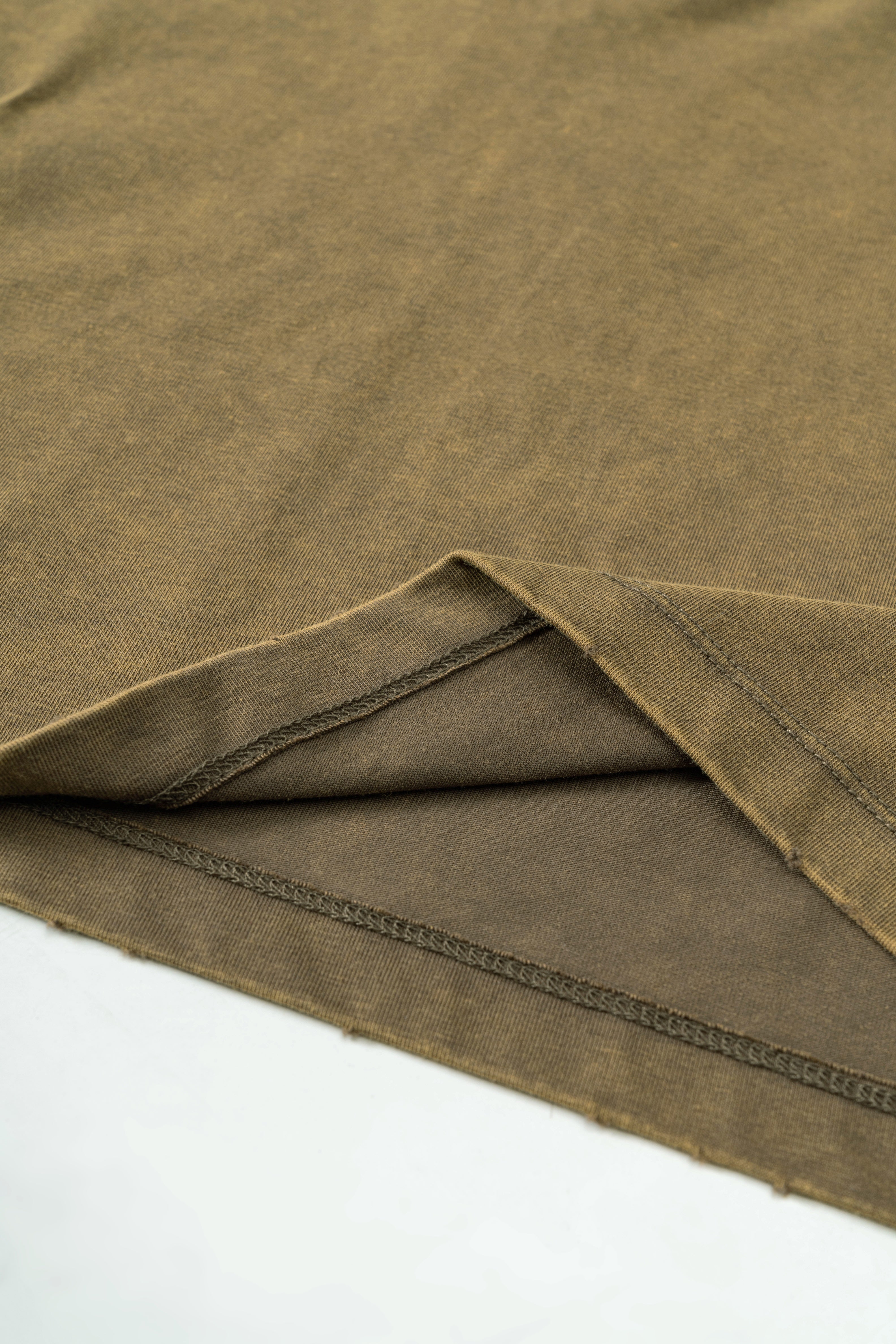 230gms Polyester and Cotton Round Collar Crop Top Washed Short High Quality Custom Oversized Streetwear Puff Print t Shirt