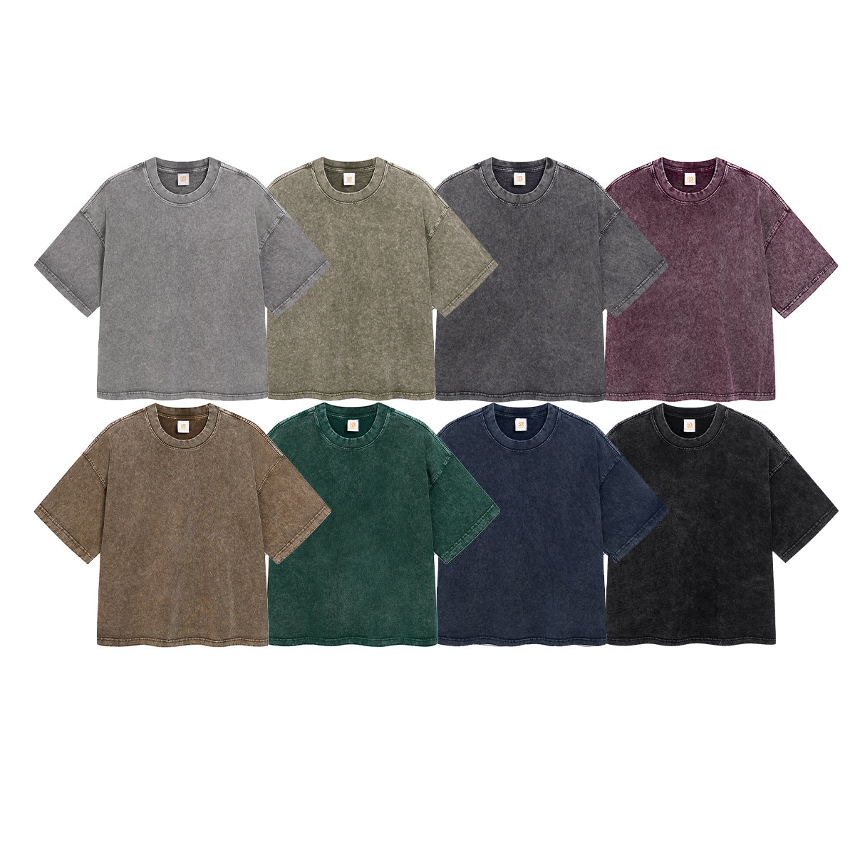 Vintange Heavyweight Oversized Loose Boxy Short Fashionable Style Custom Washed Heavy Cotton Plain Tshirts for Printing