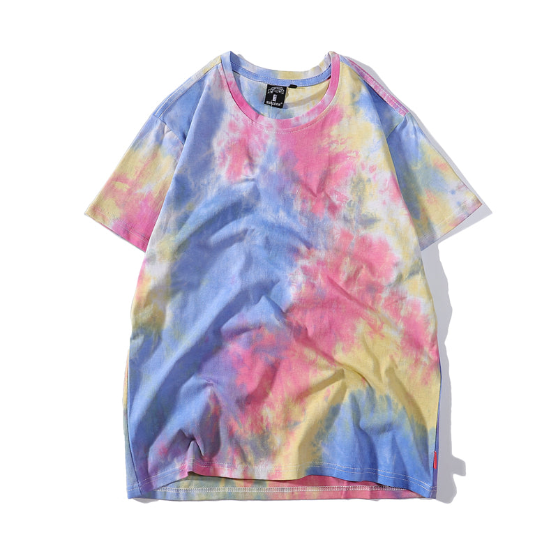 Colorful Drop Shoulder Fashionable New Style Hip Hop Streetwear Custom Puff Printing Loose t Shirts High Quality
