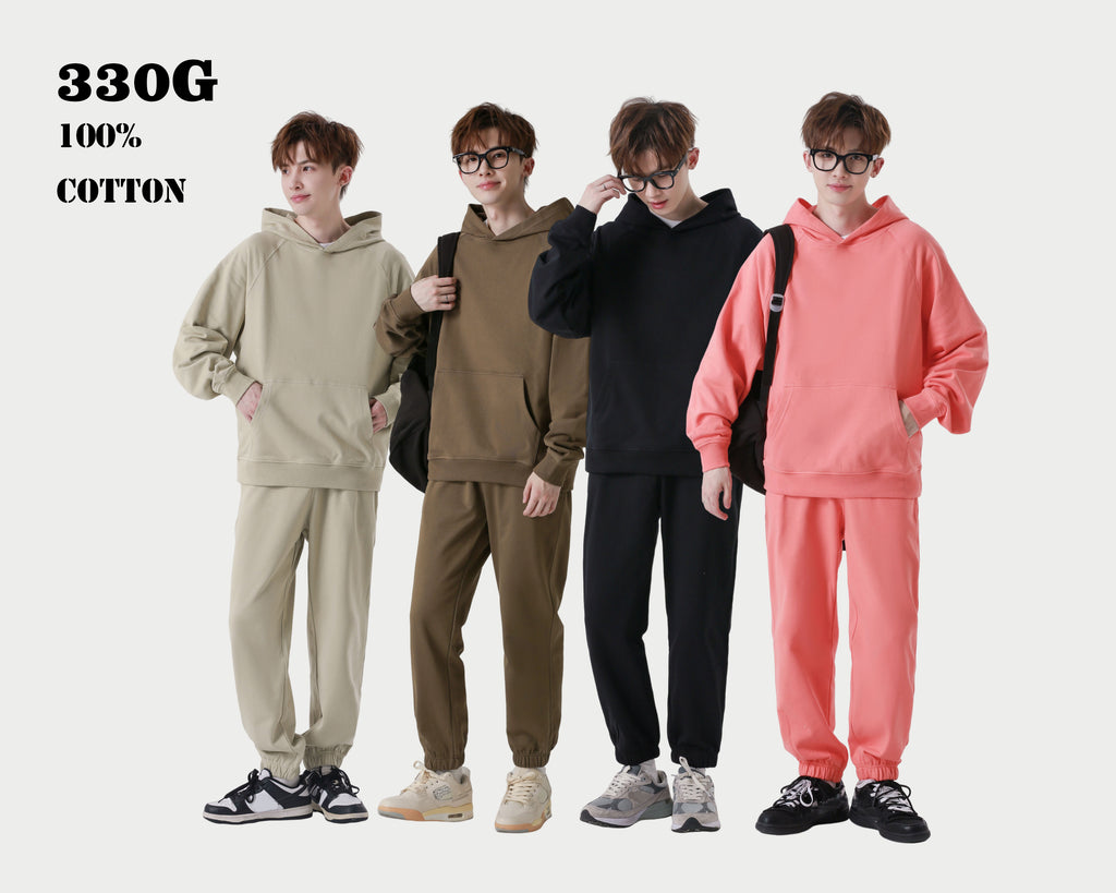 Heavyweight 100% Cotton Blank Raglan Sleeve Streetwear High Quality Distressed Embroidery Custom logo Fashion Wholesale Hoodies