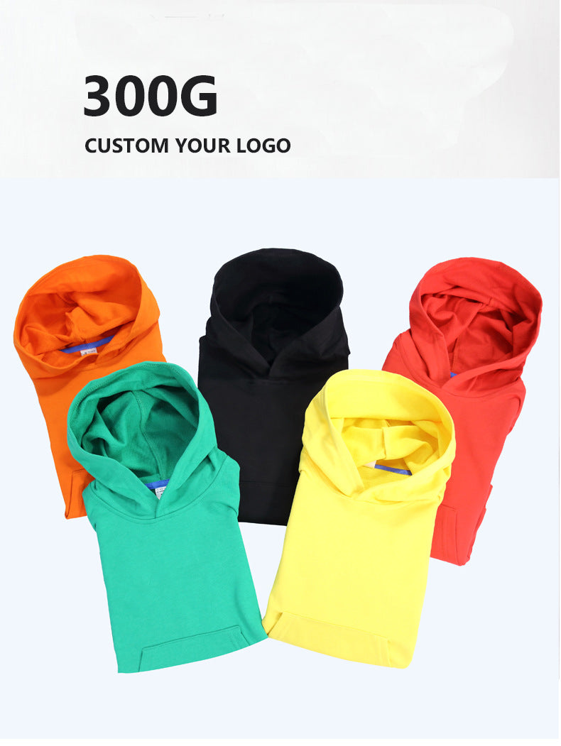 Custom logo Pure Color Baby Hoodies High Quality Wholesale Pullover Terry Heavyweight Soft Blank Winter Fashion Cheap Hoodie
