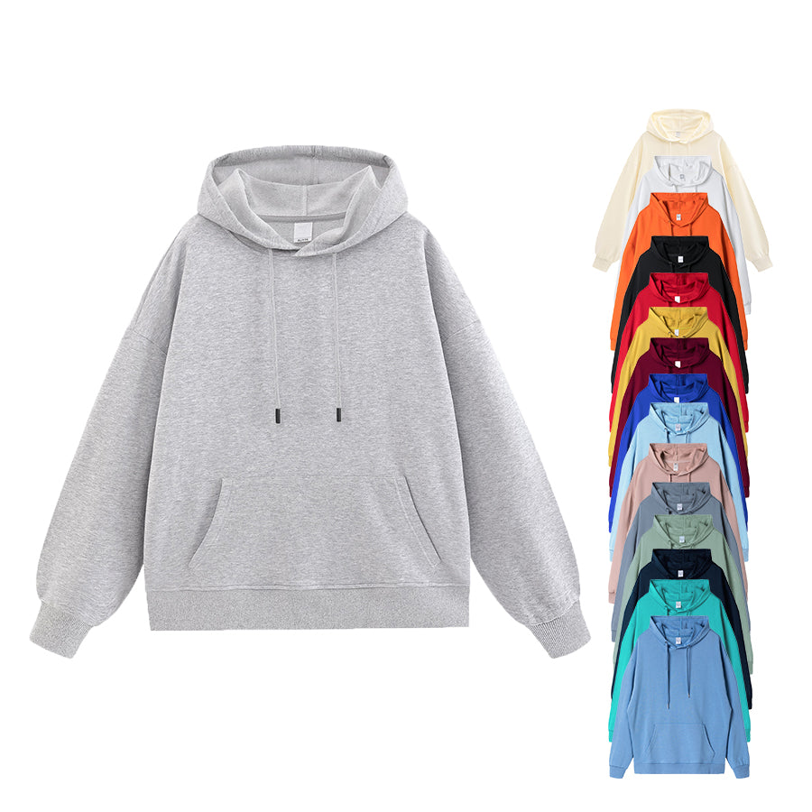 High Quality Men's Cotton XS-5XL Plus Size Heavyweight Wholesale Drop Shoulder Streetwear Hoodies Unisex Oversized High Quality