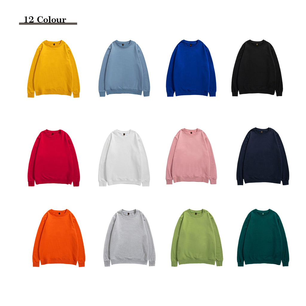 Wholesale 320G Heavyweight Hoodie Blank Pullover Soild Color Terry Streetwear Unisex High Quality Black Sublimation Hoodies