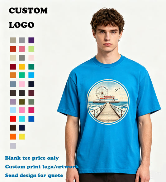 36color Round Neck Short-sleeved Solid Color Ribbed Seamless Bucket Weave Children's T Shirt Style Plain Oversized Tshirt