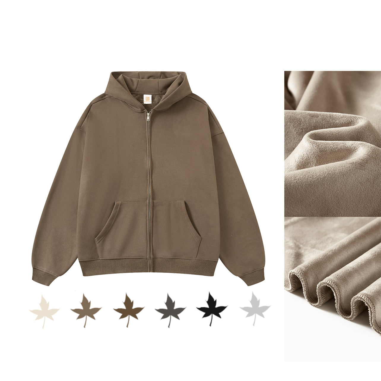 Clothing Manufacturers Multiple Sizes Custom Zip Hoodies Fleece Fashion Cheap Drop Shoulder Polyester Cotton Hoodies