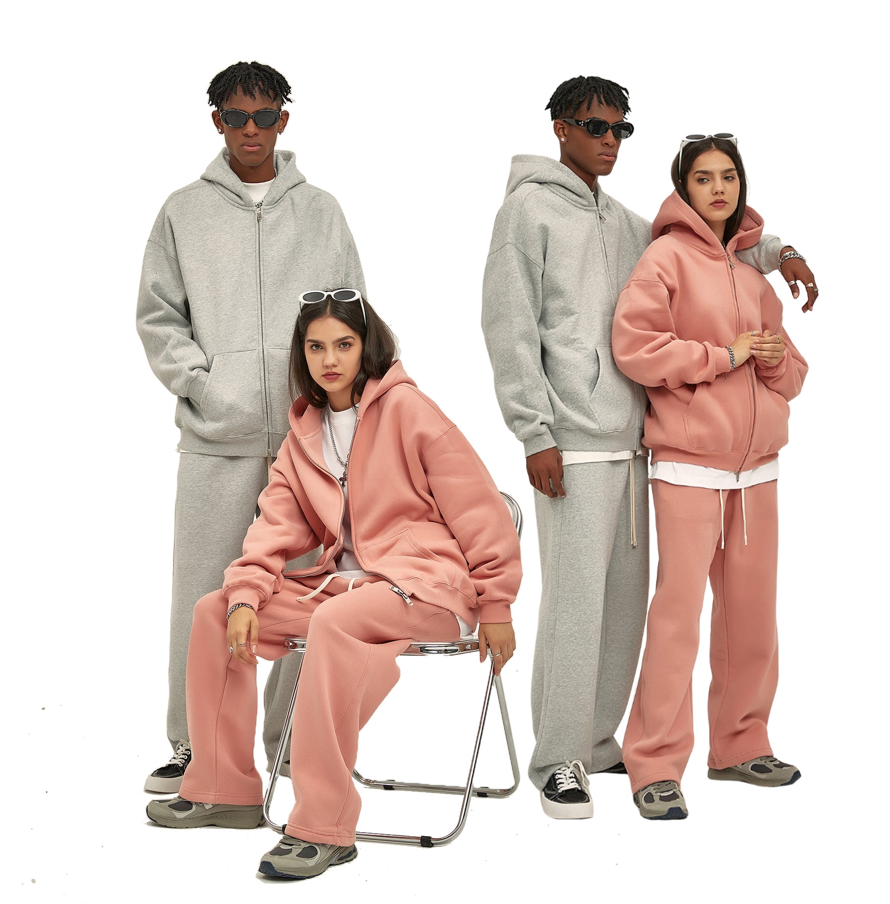 Drop Shoulder 100% Cotton Wireless Multicolored Puff Printing Unisex High Quality Patchwork Pullover Hoodie