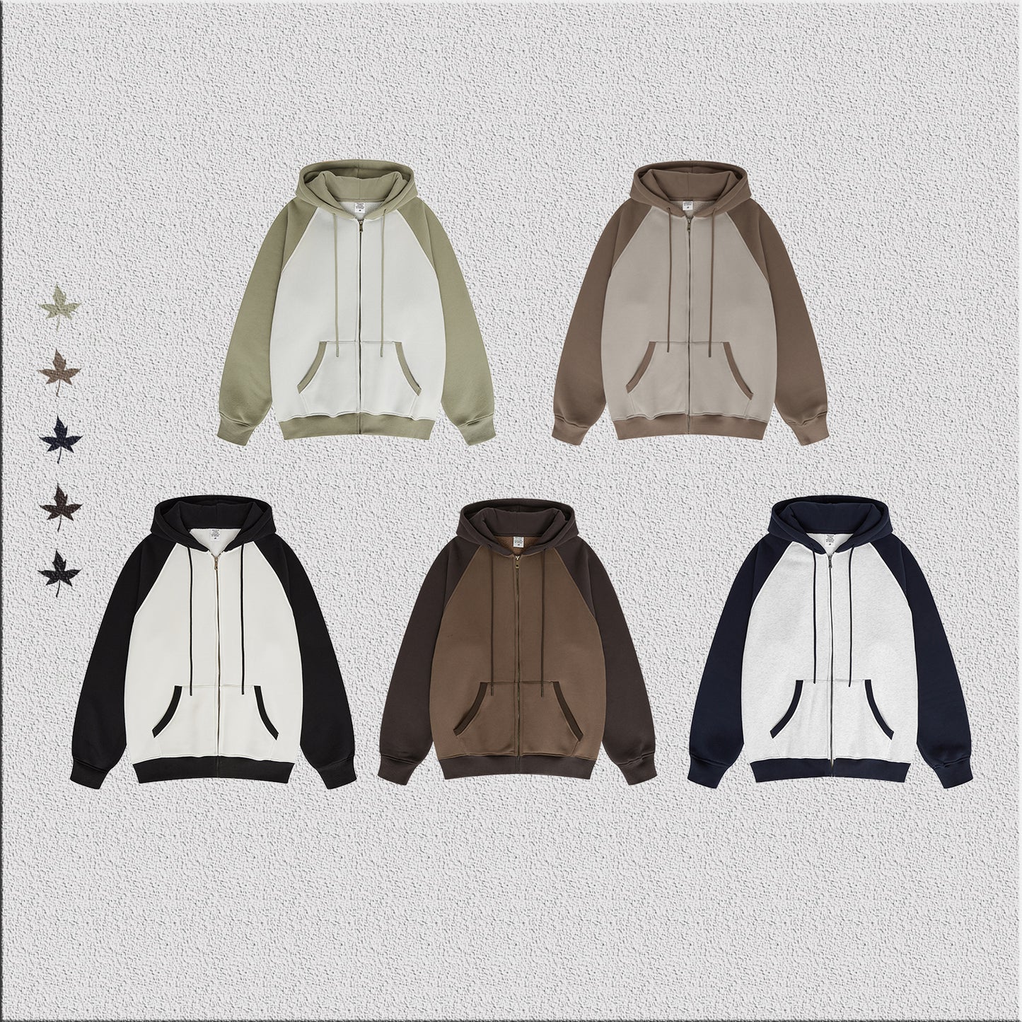 Manufacturer Hoodies Loose Fleece Heavyweight Raglan Sleeve Unisex High Quality Distressed Zip up Custom logo Hip-hop Hoodies