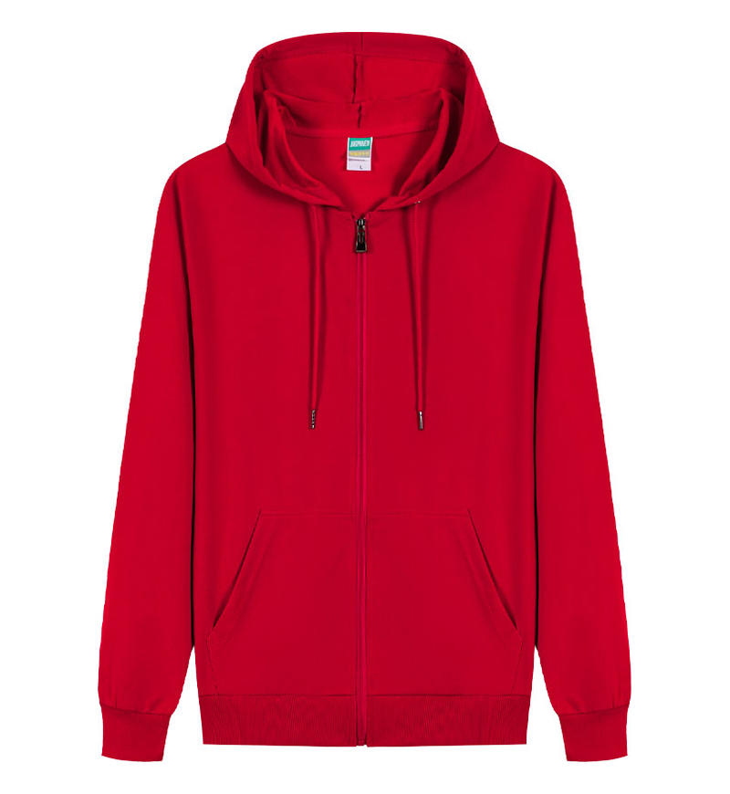 Oem Brand You Can Choose the Preferred Patterns and Craftsmanship for Customization 9 Color Thin Style Zipper Sweatshirt
