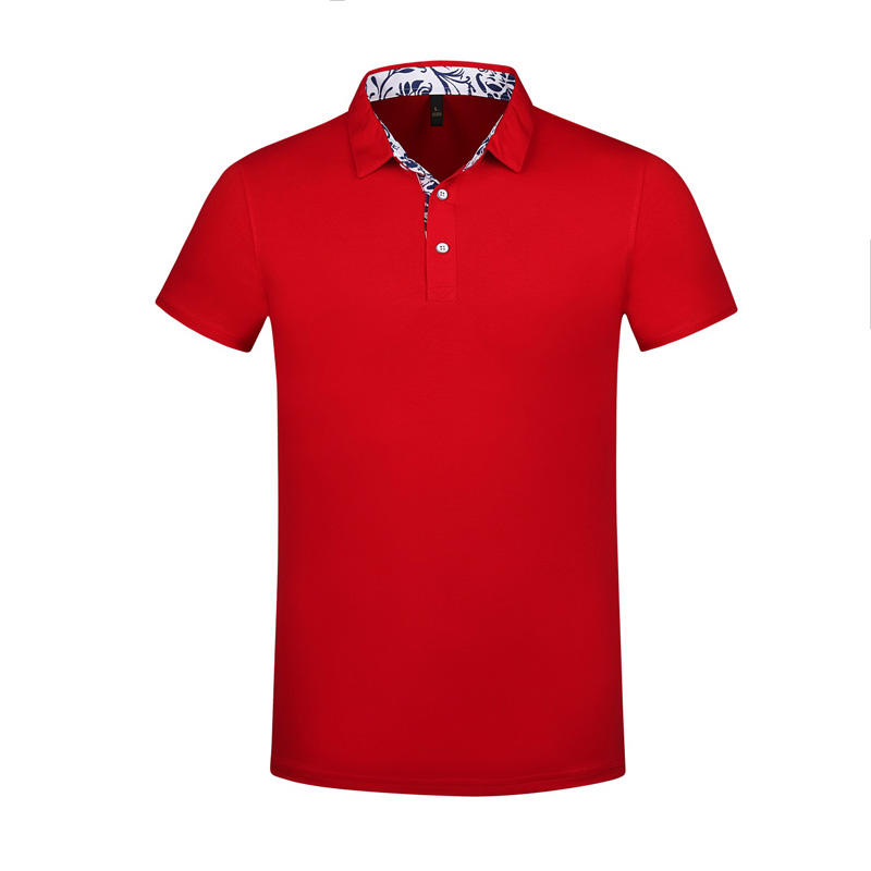 Autumn Collection 8 Color 40 Yarn Silk Chiffon Floral Collar Short Sleeved Polo Shirt Customize Your Own Exclusive Design