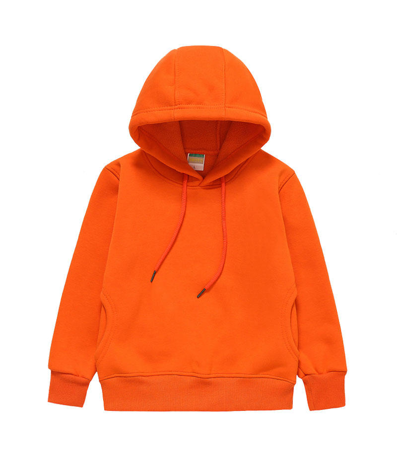 11 Color Fleece Children's Sweatshirt Plain Oversize Pullover Hoodie High Quality Heavyweight Hoodie Autumn and Winter Style