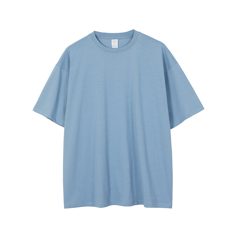 20 Colors 40 Pieces 100% Cotton Plain Color Loose Fitting Short Sleeved T-shirt with Dropped Shoulders Customized t Shirts