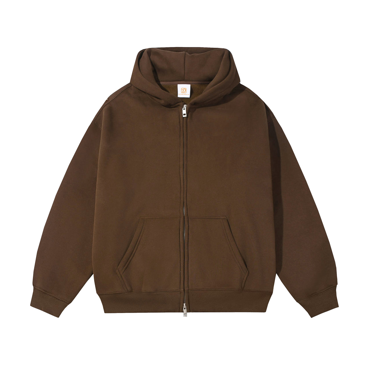 Unisex High Quality Streetwear the Pullover with a Fleece Lining and Double Oversized Headed Zipper Is Available in Samples