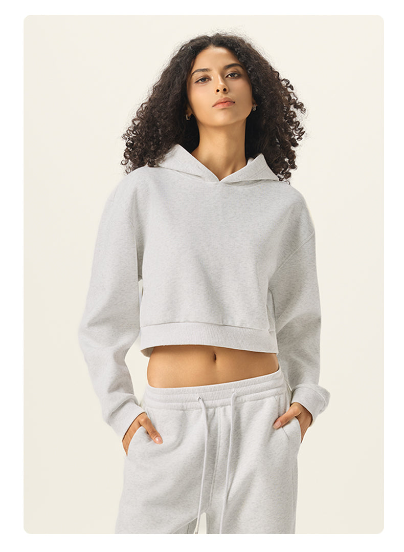 Fashion Sport Short High Quality Heavyweight Blank Pullover Women's Hoodies Wweatshirts