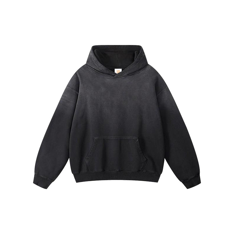 Heavyweight Custom Hoodies Dip Dye High Quality Fashion Style Acid Wash Distressed Embroidery Wholesale Men's Hoodies