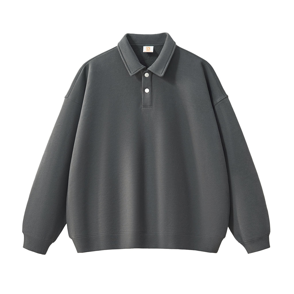 Clothing Manufacturer Stand Collar Streetwear High Quality Prue Color Polo Polyester/Cotton Blank Custom Puff Print Hoodies