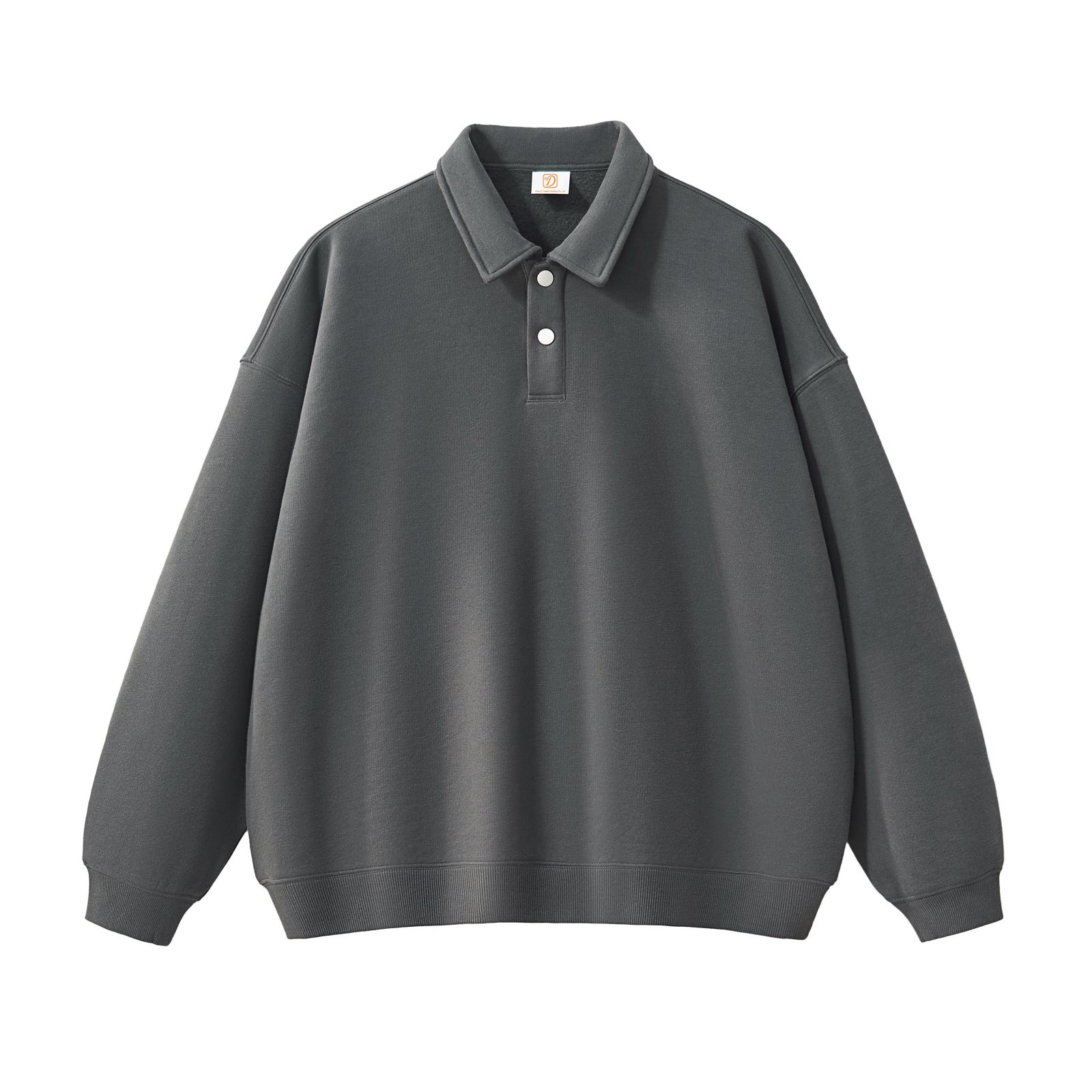 Clothing Manufacturer Stand Collar Streetwear High Quality Prue Color Polo Polyester/Cotton Blank Custom Puff Print Hoodies