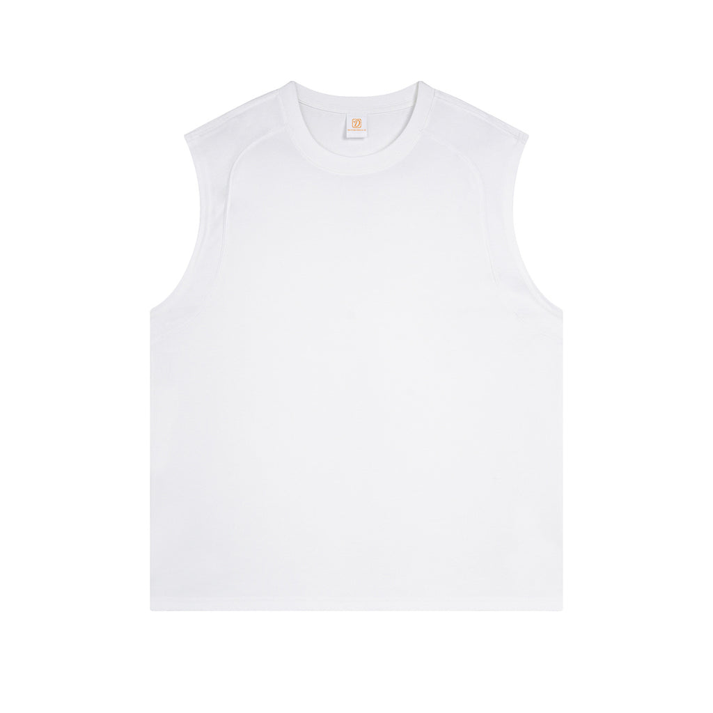 High Quality Custom T-shirt Gym Sleeveless Pure Color Custom Round Neck High Quality Personalized Dtf Transfers for t Shirts