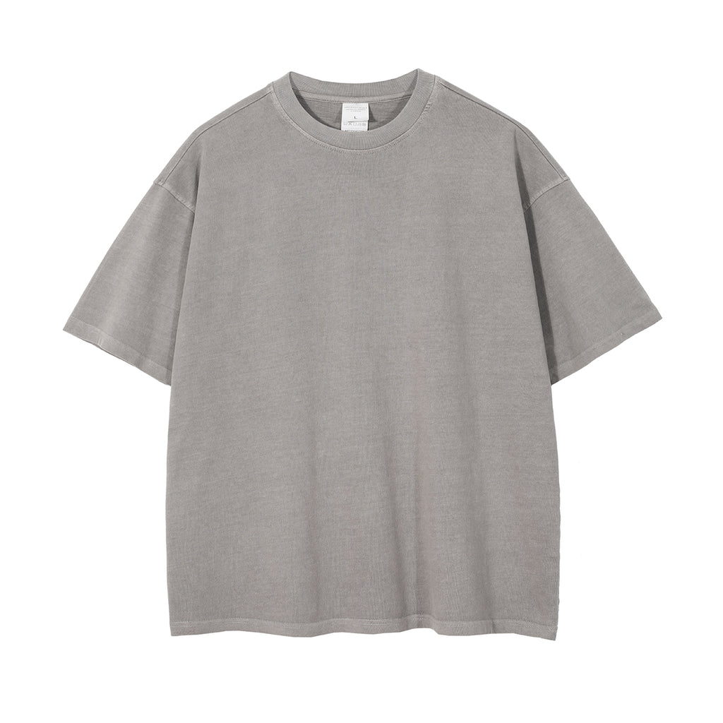 Vintage Custom logo Tshirts T-shirt Hip Hop Round Neck Blank Loose 100% Cotton Summer Short Sleeve t Shirts High Quality