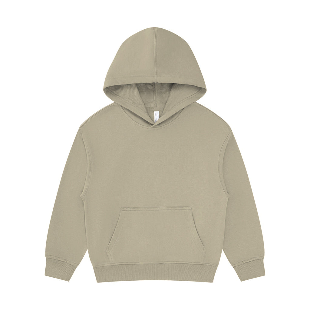 Wholesale Custom Blank Pullover Terry Heavy Cotton Puff Print Streetwear Drop Shoulder Heavyweight Children's Sweaters and Hoodies